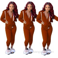 Χειμερινές γυναίκες κουκούλες Sweatsuit Long Sleeve Jogging